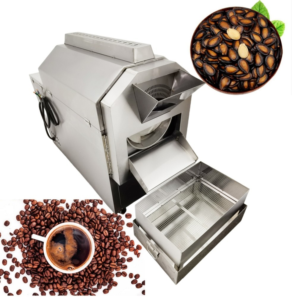 Commercial Roaster Machine Chestnut Roasting Stir-Fry Machine 220V 3 Phase