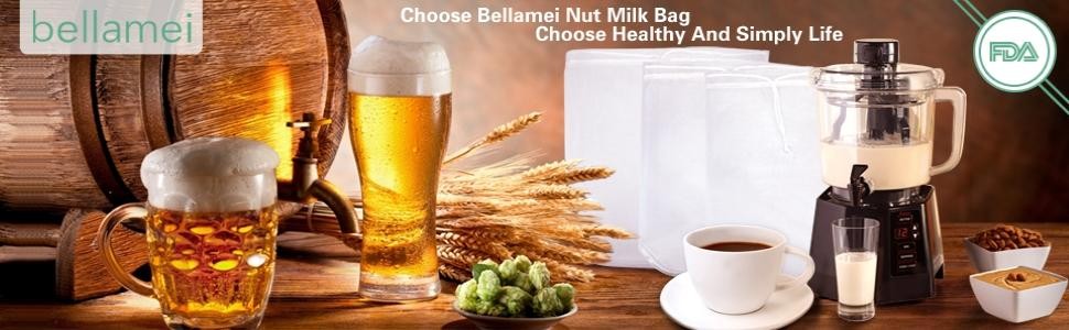 Nut Milk Bag Reble 3 Pa Food Strainer Nut Bags for Straining