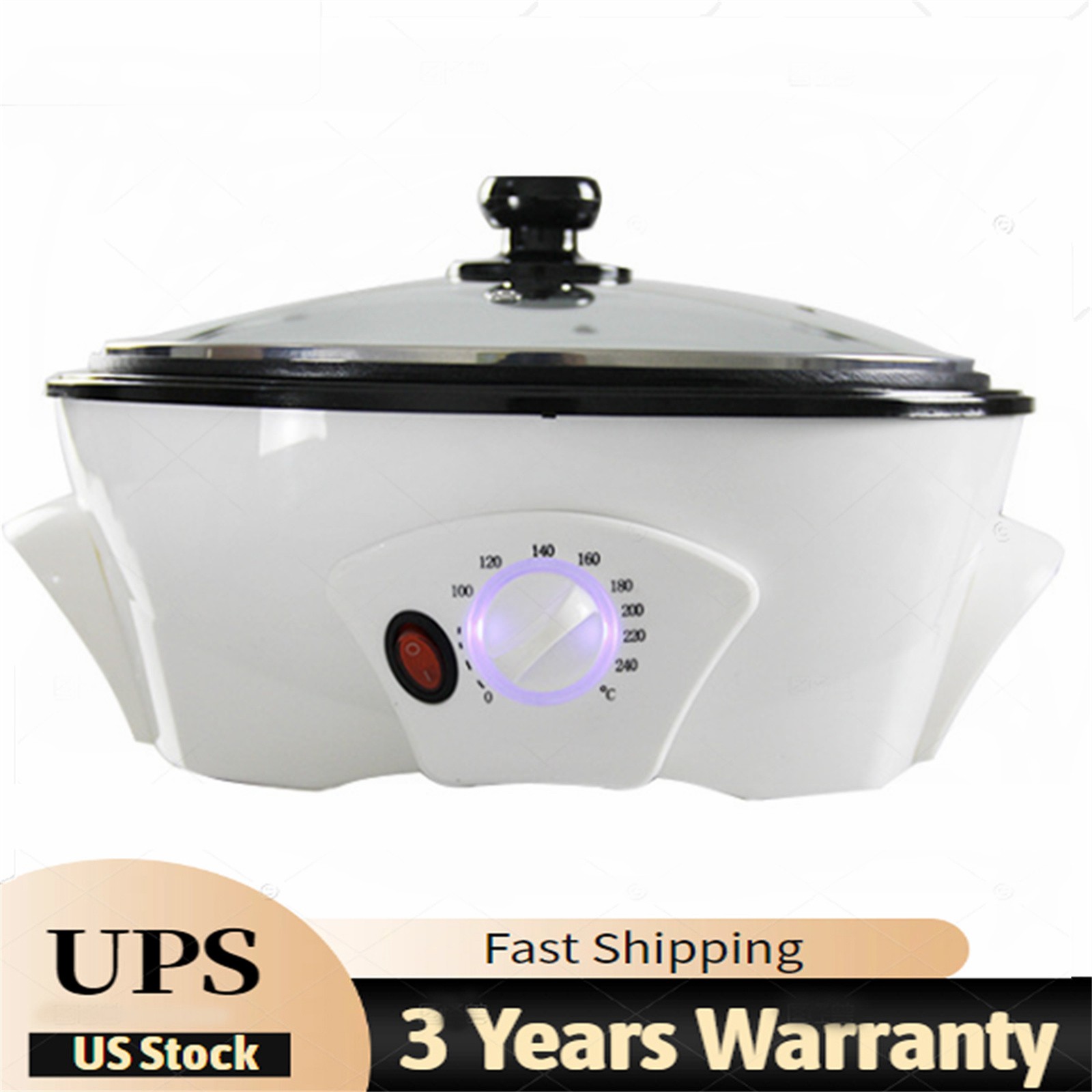 Electric Coffee Bean Roasting Machine Round Coffee Roaster Baking Baker Home