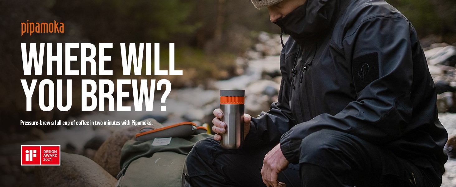 Pipoka Portable Coffee Maker, Coffee brewer, All-in-one Vacuum