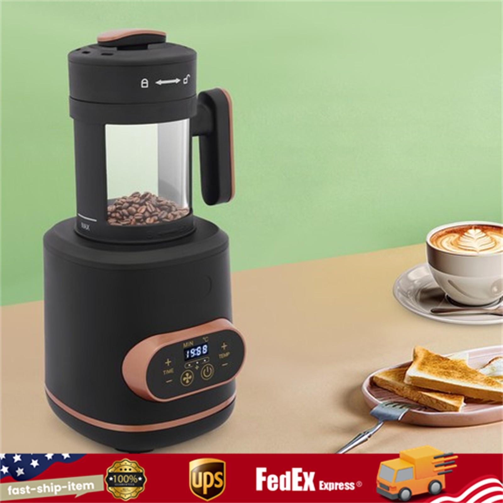 Electric Coffee Bean Roaster Machine Coffee Bean Roaster Roasting Home Use