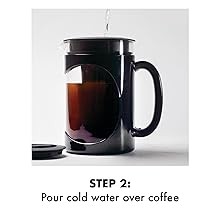 Burke Deluxe Cold Brew Iced Coffee Maker, fort Grip Handle,
