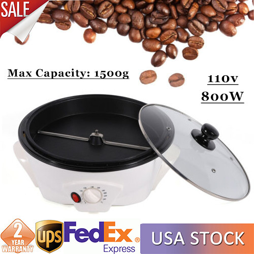Electric Coffee Bean Roasting Machine Round Coffee Roaster Baking Baker Home