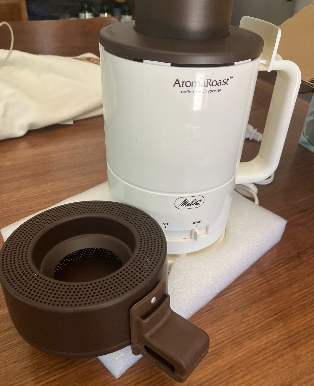 Vintage Aroma Roast Electric Coffee Bean Roaster Melitta CBR‑10