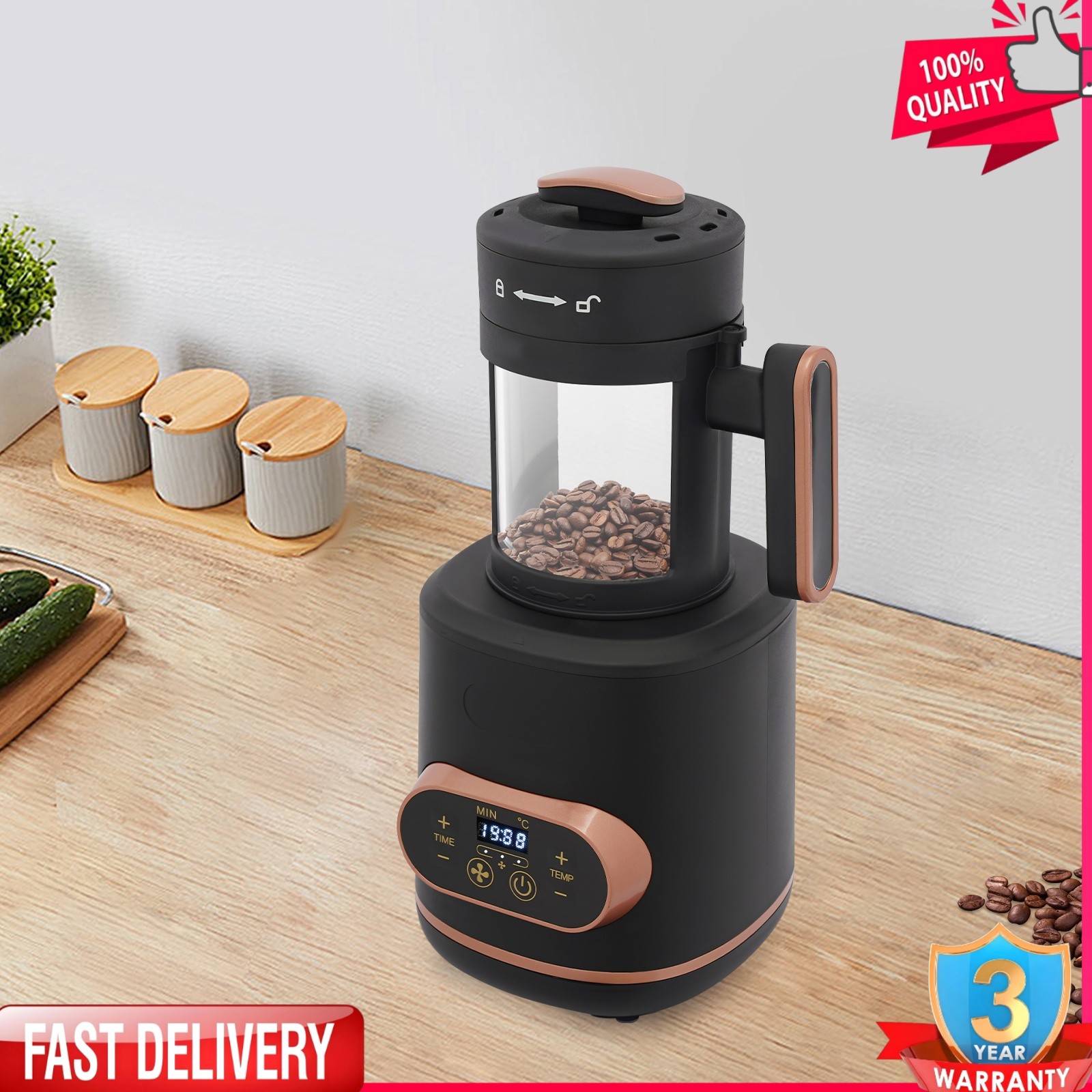 Electric Coffee Bean Roaster Machine Coffee Bean Roaster Roasting Home Use