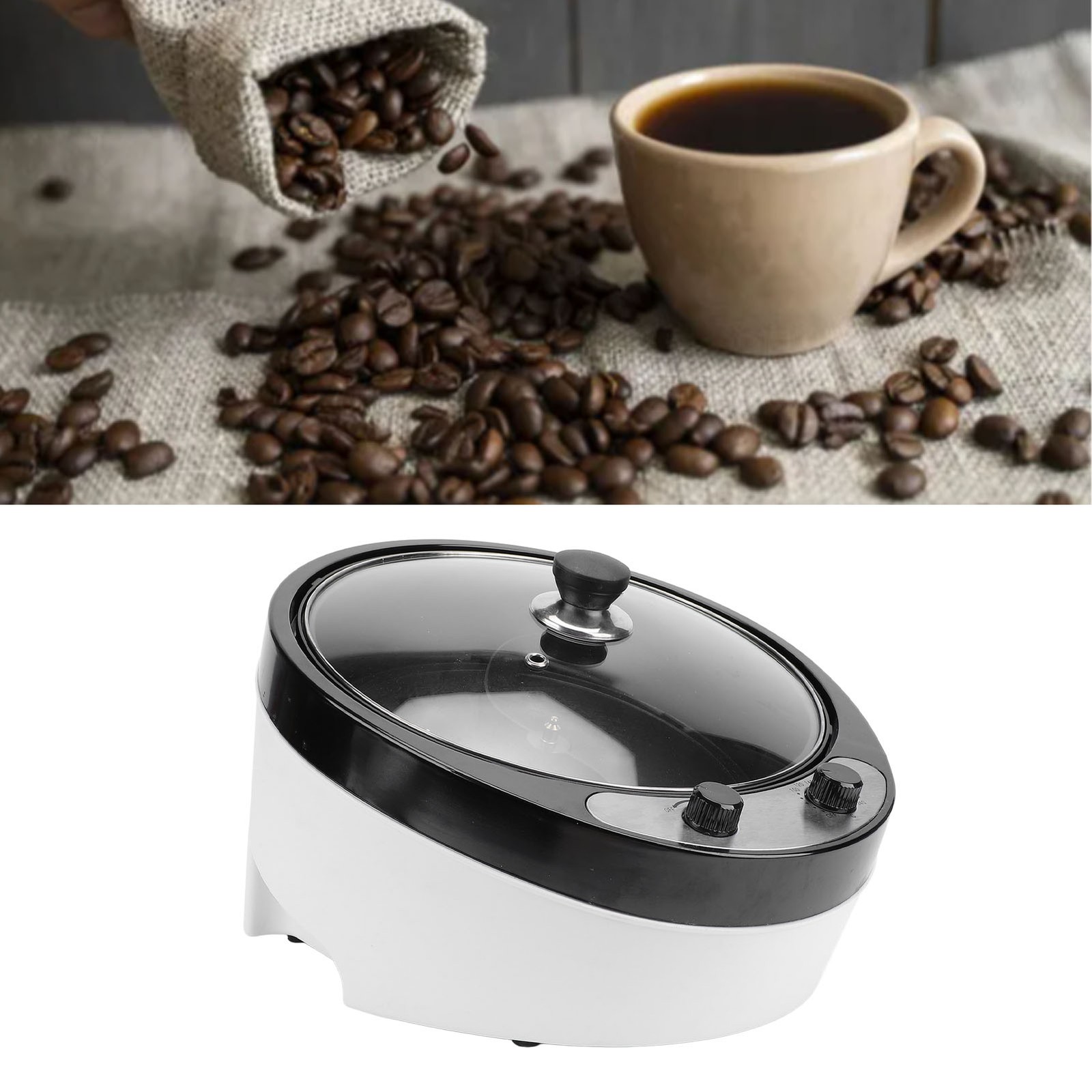 Coffee Roaster Machine Large Capacity 0‑240℃ Adjustment Efficient Roasting NTDN