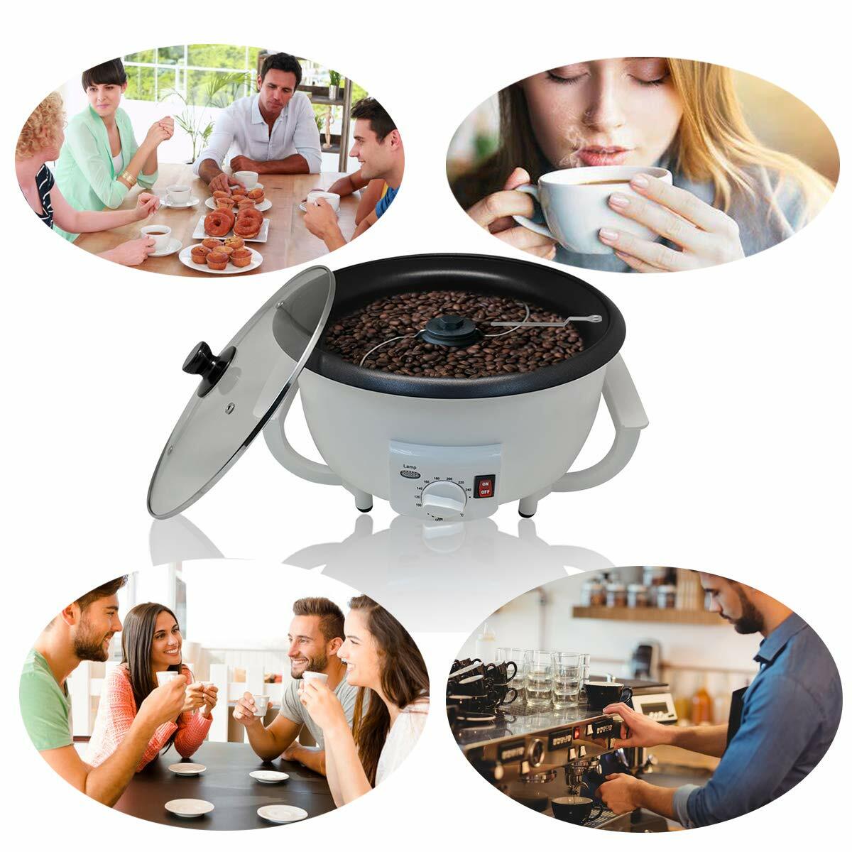 750g Home Electric Coffee Bean Roasting Baking Machine 110V Coffee Roaster New