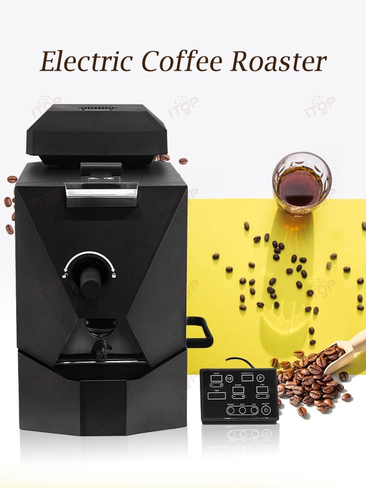 Electric Coffee Bean Roaster Drum Roaster 3 Operating Modes Espresso Tool ITOP