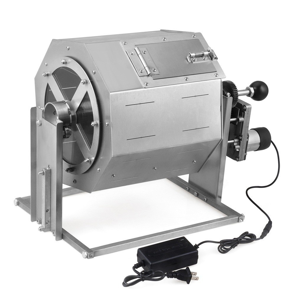 8L Electric Coffee Beans Roasting Baking Machine Gas Burner Drum Type 110V/220V