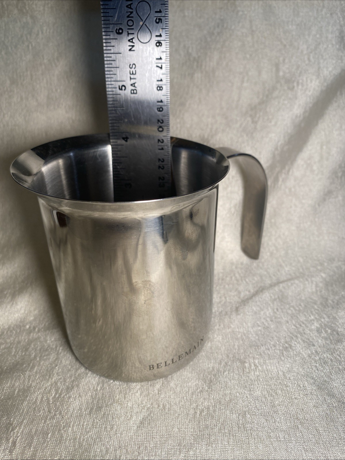 Bellemain Barista Milk Steaming Pitcher Cup Stainless Steel 2 Cups