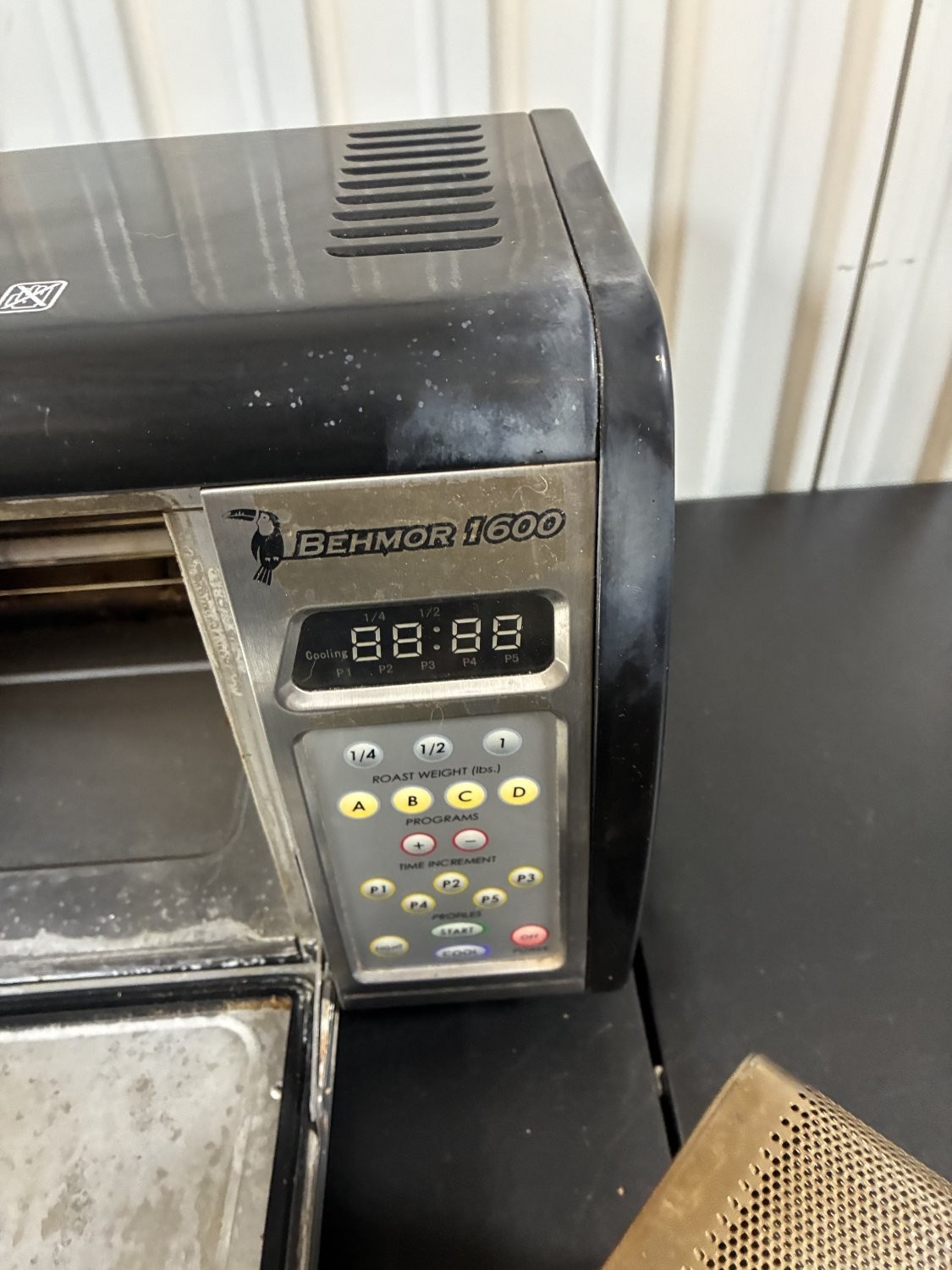Behmor 1600 TO9500T Coffee Bean Oven Roaster Drum Tray 120V 1630W Tested