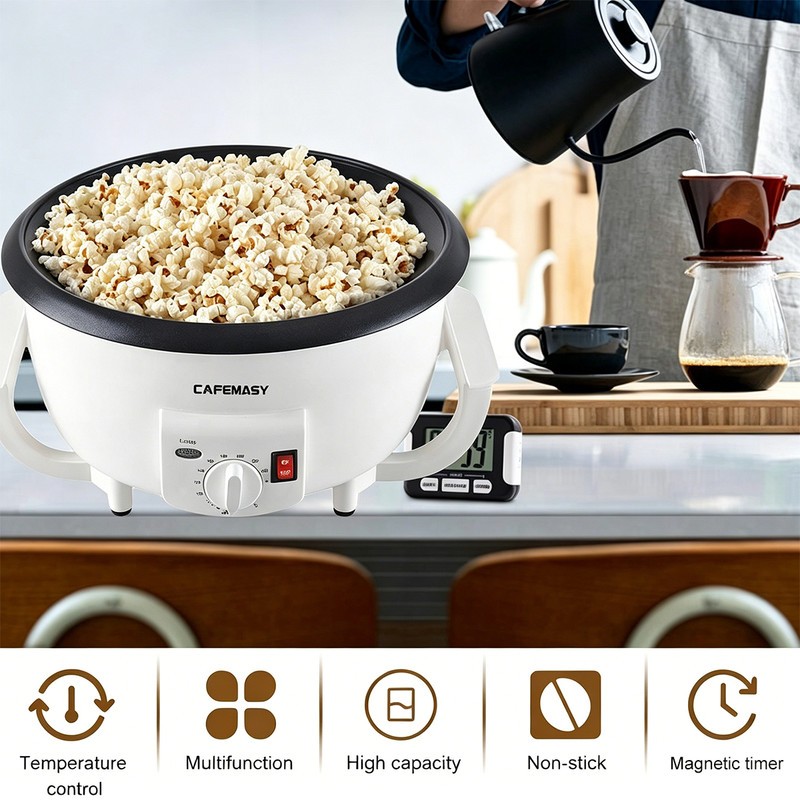 110V Home Use Electric Coffee Bean Roaster Machine Coffee Beans Baker 1200W