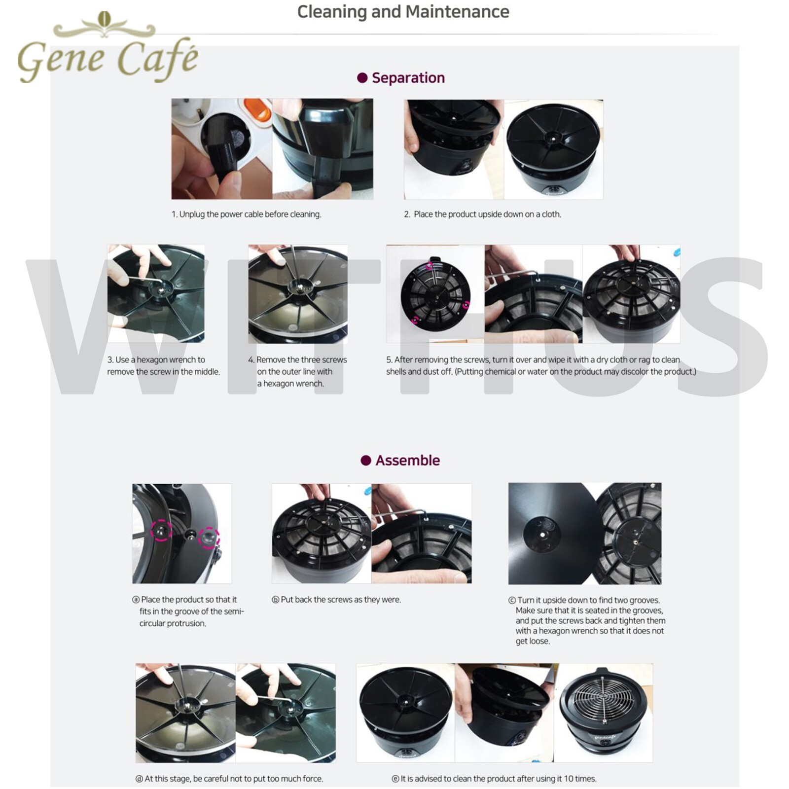 Gene Cafe CBC-101 Coffee Bean Cooler Home Quick Cooling Roasting 250g Black-220V