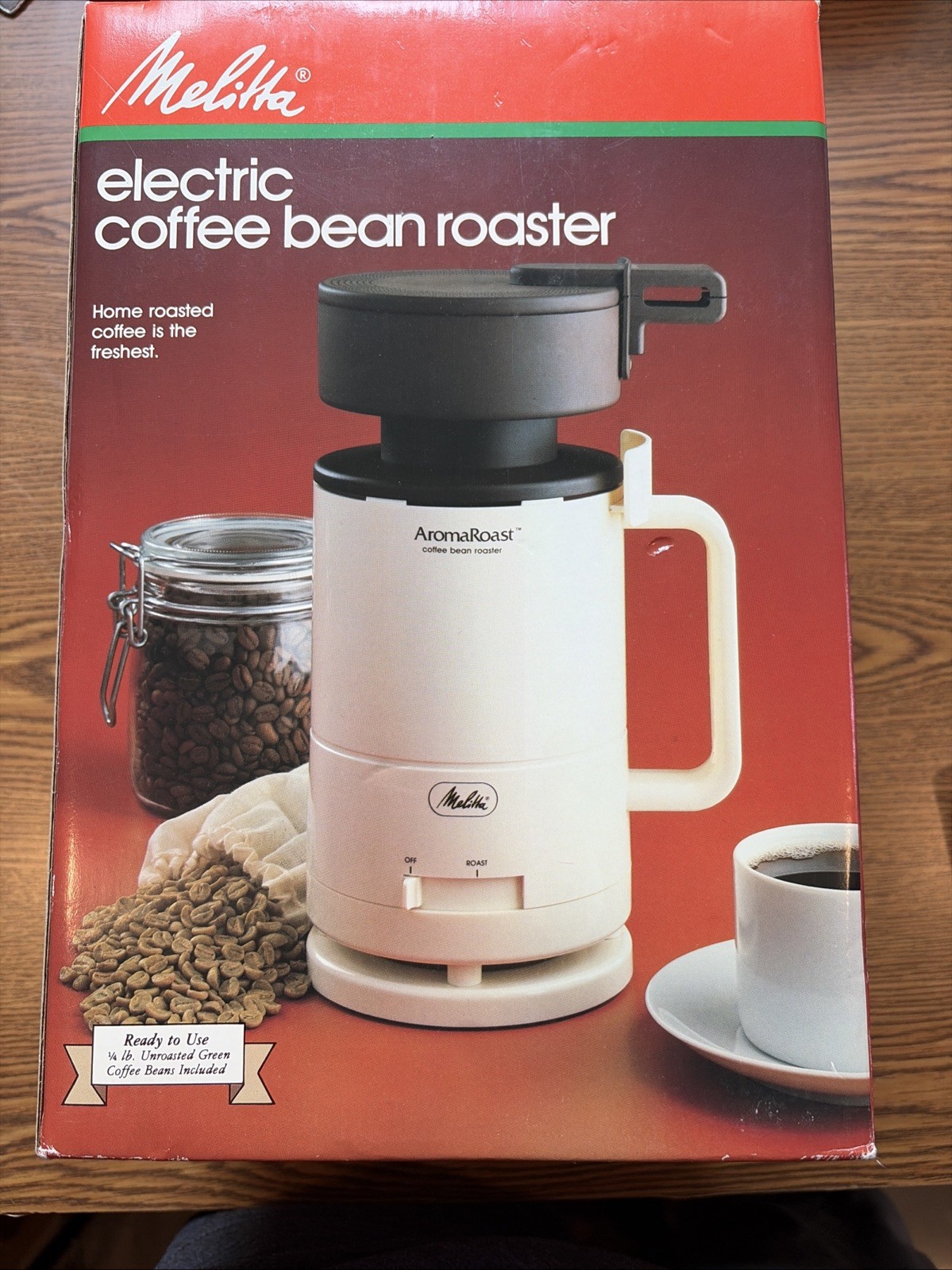NIB VTG 80s Melitta Electric Coffee Bean Roaster AromaRoast Model CBR-10 NOS