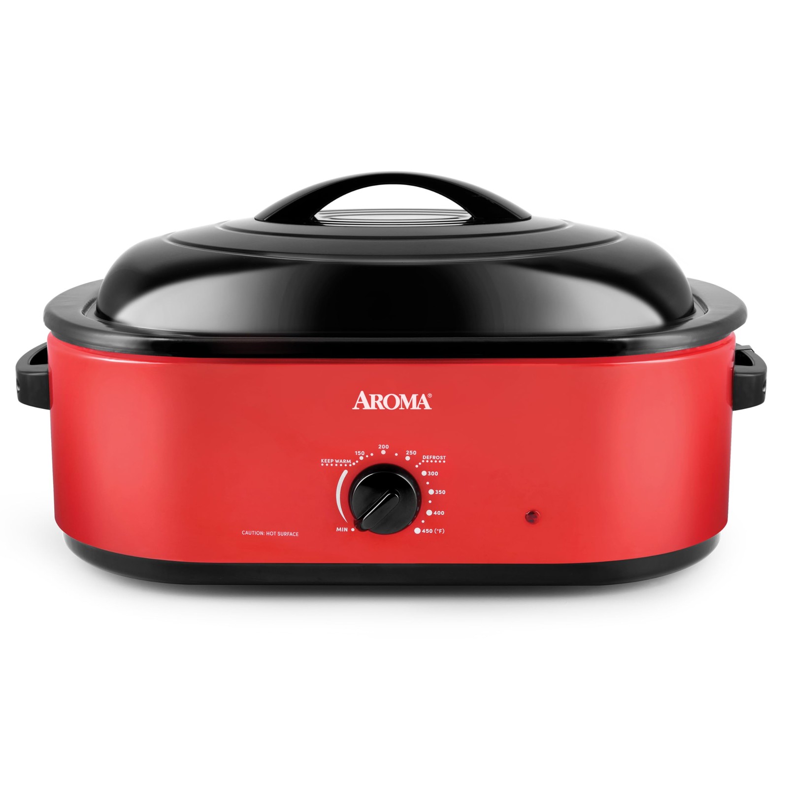 Aroma 18Qt. Roaster Oven Self-Basting Lid Fits 22-Lb. Turkey Adjustable