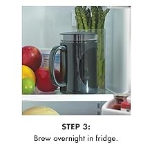 Burke Deluxe Cold Brew Iced Coffee Maker, fort Grip Handle,