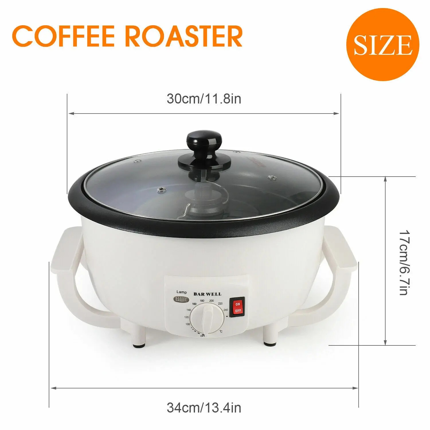 Fully Automatic Constant Temperature Heating Home Electric Coffee Bean Roaster