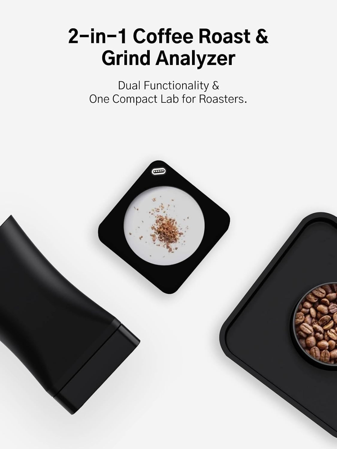 Dual Coffee Roast & Particle Analyzer with NIR Imaging & Vibration Tech