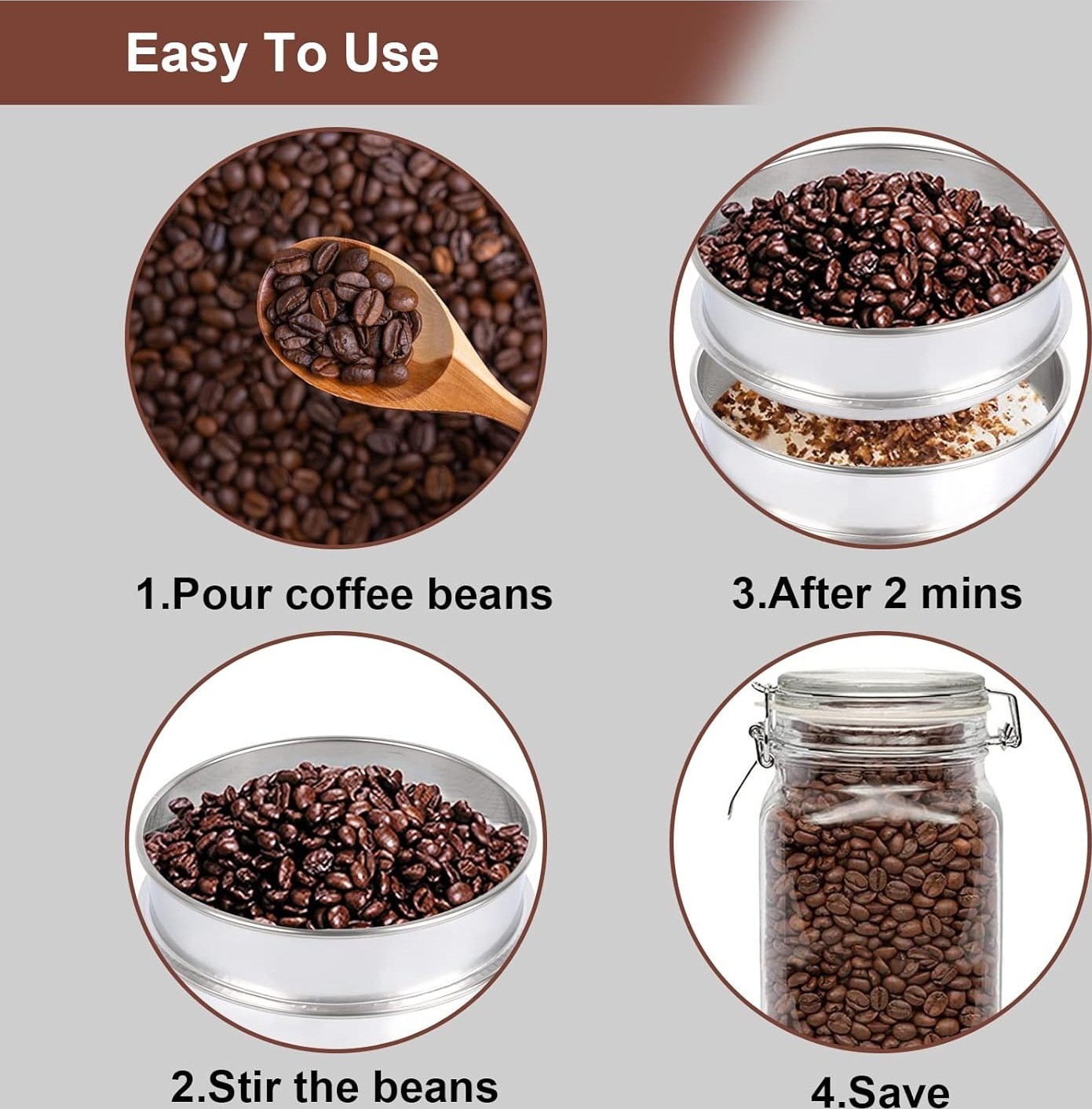 iCosoni Electric Coffee Bean Cooler Roasting Cooling Machine 550G Chaff Tray