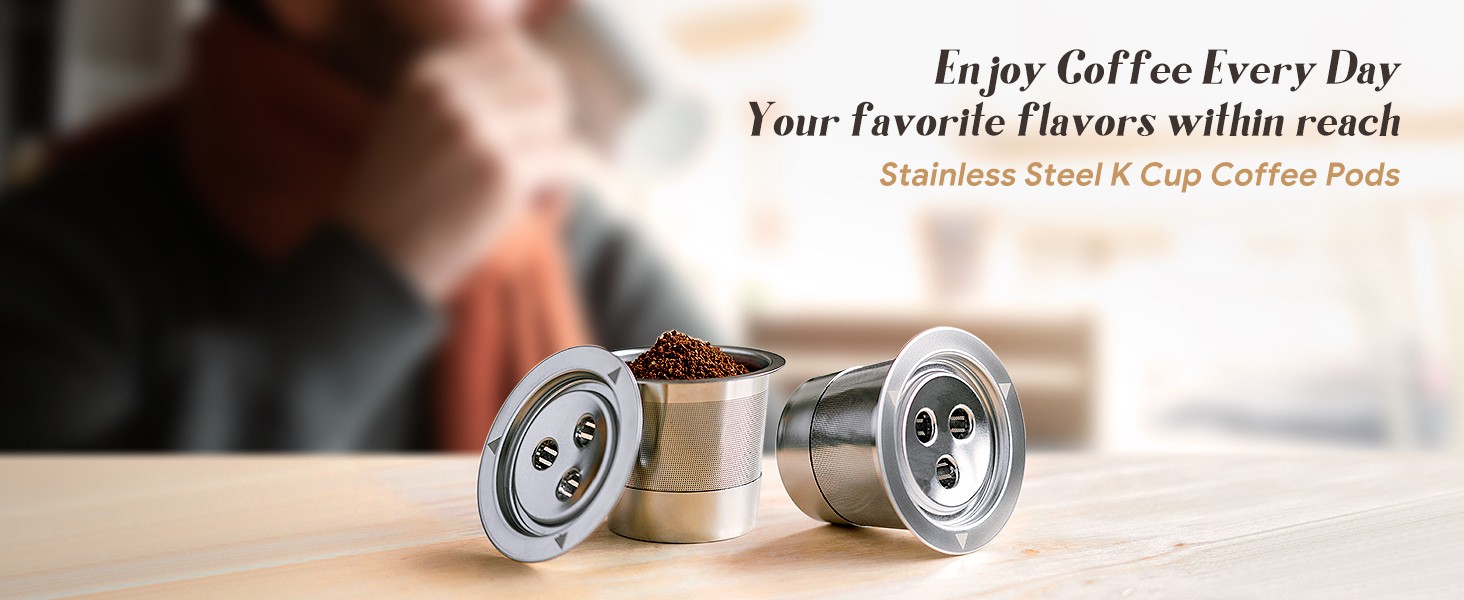 2 Pa K Cups Reble Coffee Pods for Brew Coffee Maker