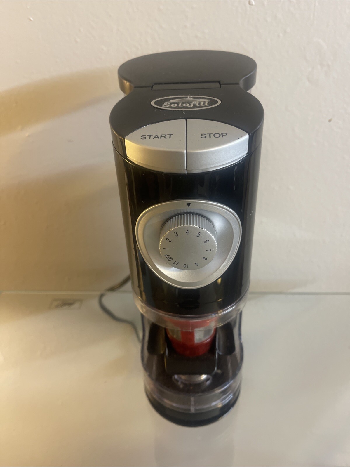 Solofill SOLOGRIND 2-in-1 Automatic Single Serve Coffee Burr Grinder for Coffee