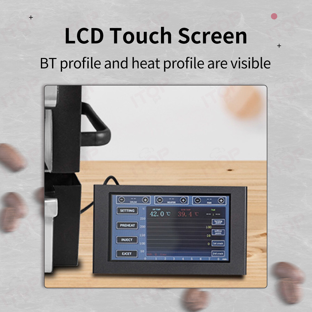 ITOP 2nd Coffee Bean Roater with Dual Control System Artisan Curve Adjustment