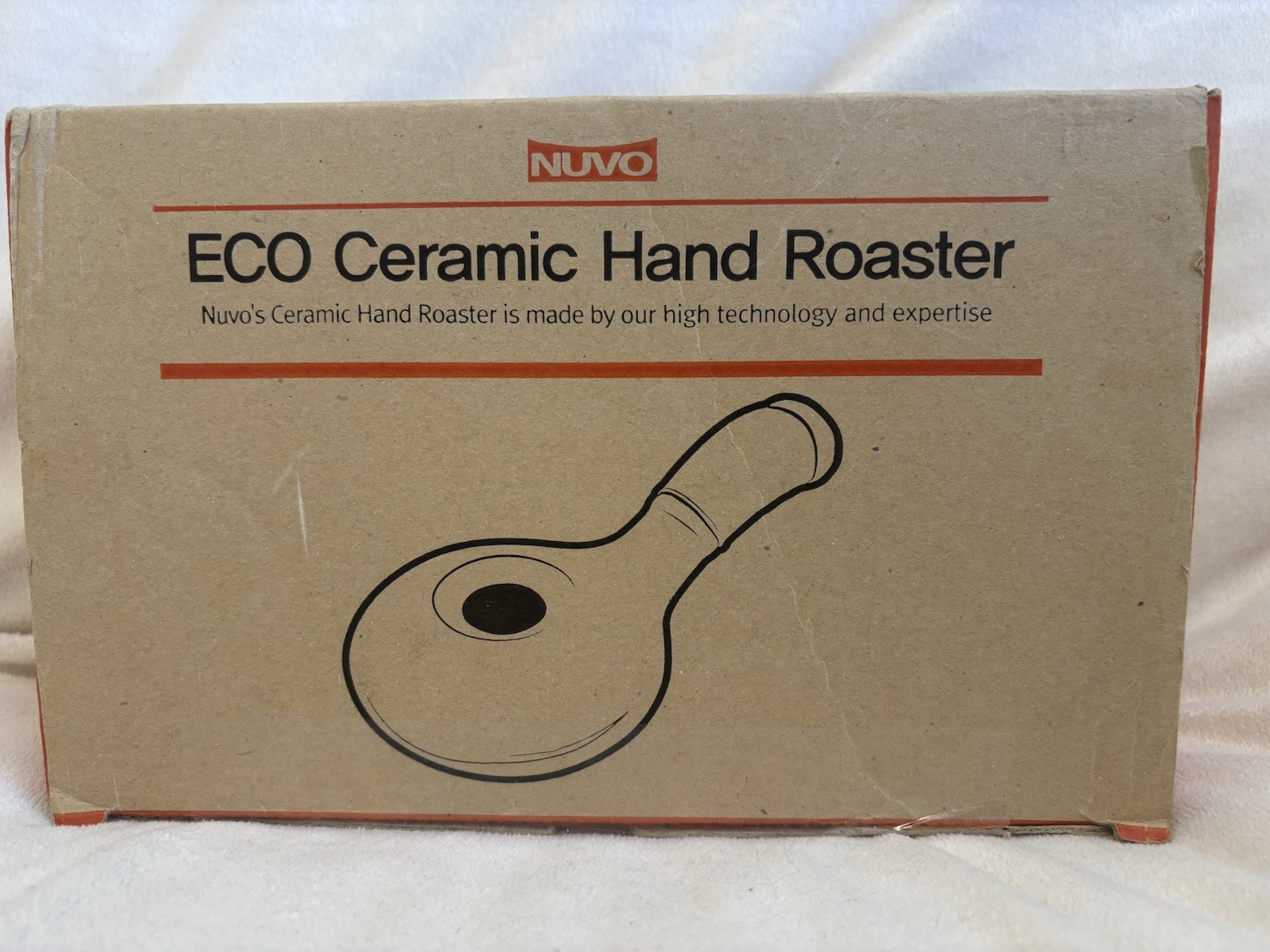 Nuvo Eco Ceramic Hand Roaster Manual Brown Espresso Coffee Roaster 30-70g