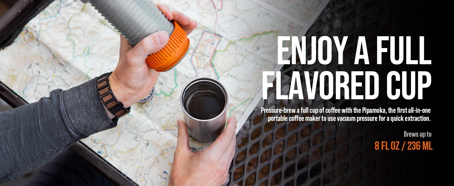 Pipoka Portable Coffee Maker, Coffee brewer, All-in-one Vacuum
