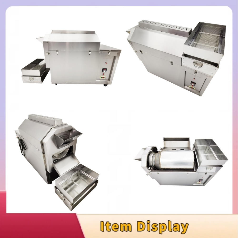 Multi-Purpose ElectricNut&Coffee Roaster 27.6Lb220V 6kW Commercial Bean Roasting