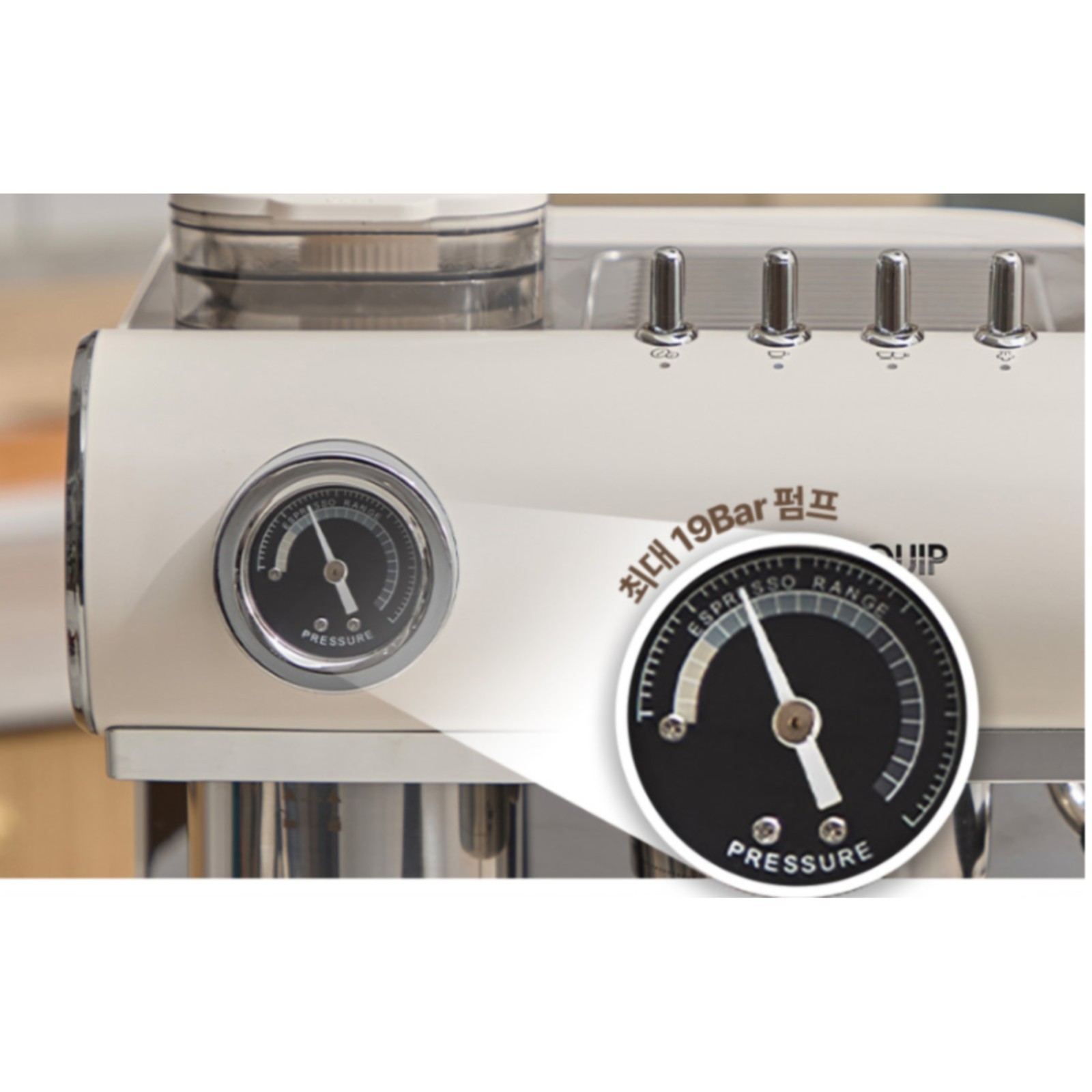 LEQUIP LCM-19BF06WH Espresso Coffee Home Machine Grinder Steam Bean 220V