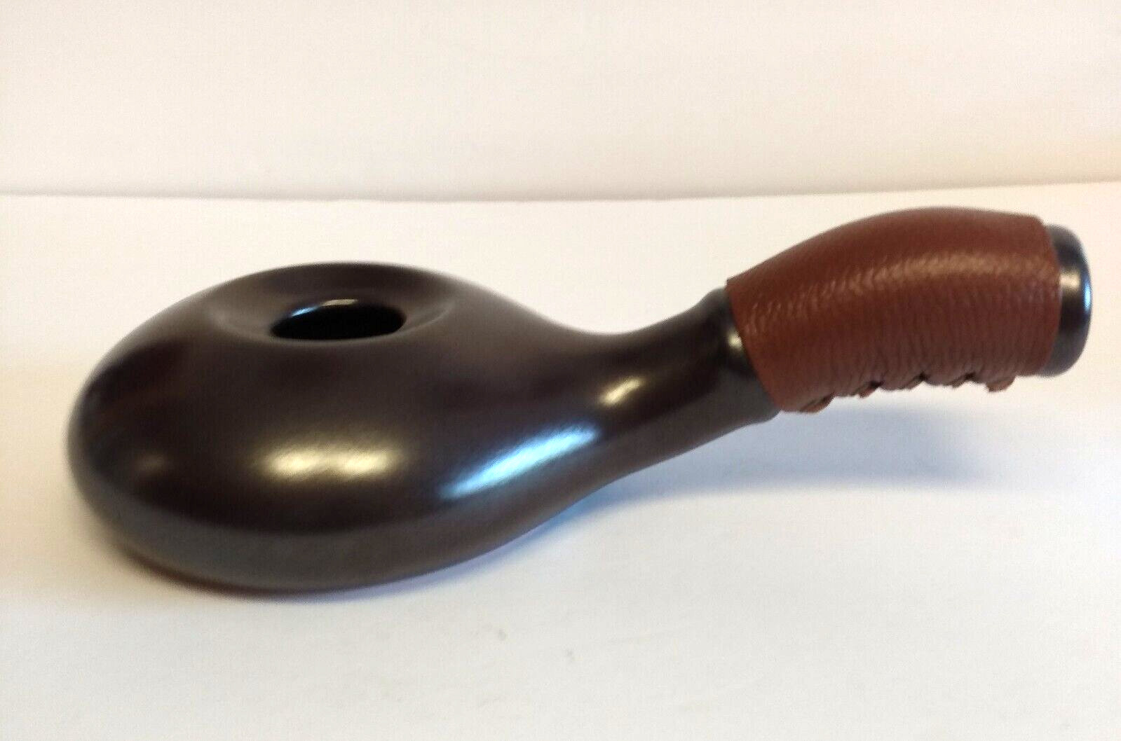 Nuvo Eco Ceramic Handy Coffee Bean Roaster Brown Leather Strap Handle Korea