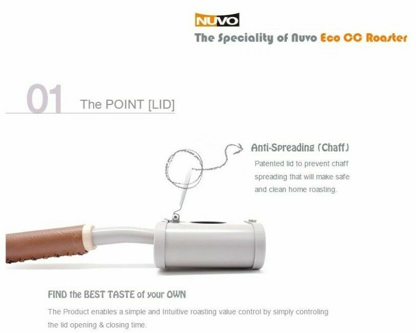 [Nuvo] Eco Ceramic Handy Coffee Bean CC Roaster / From Korea