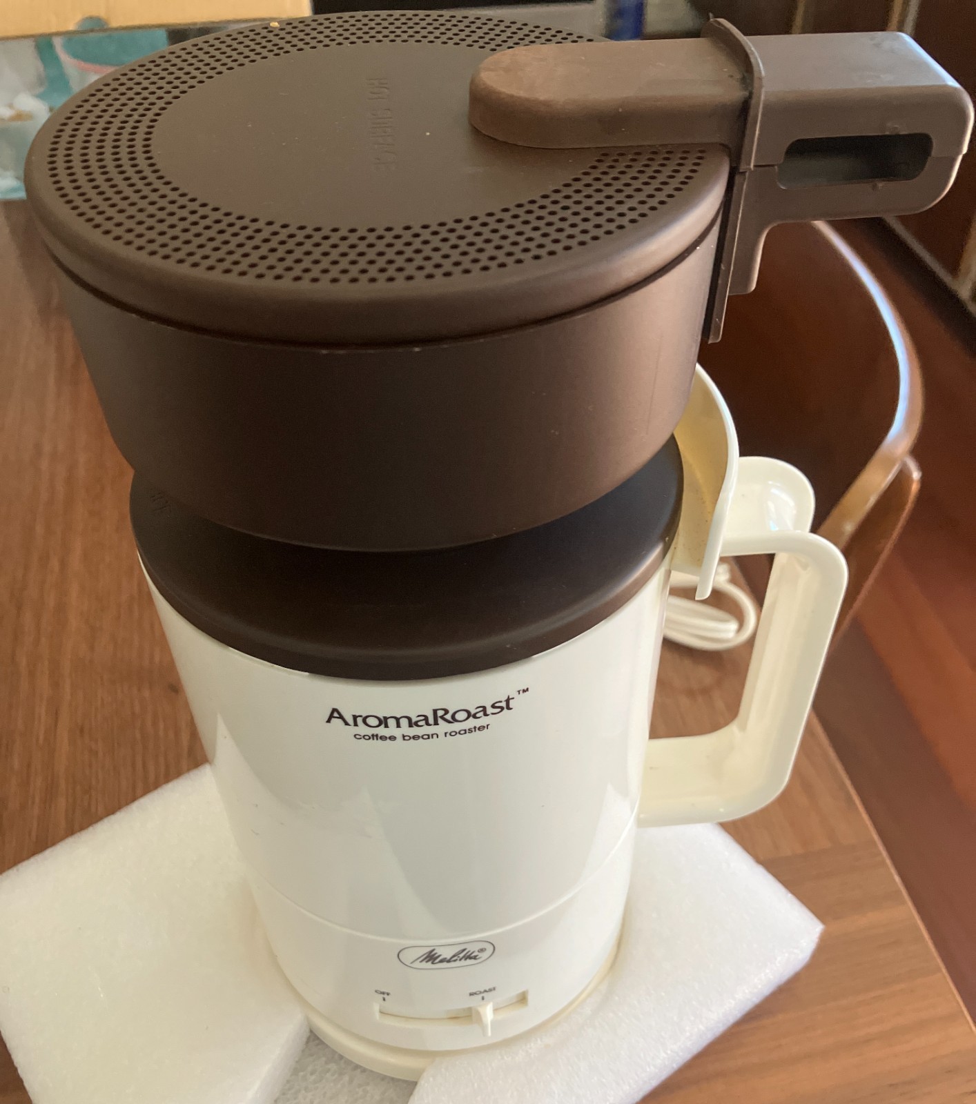 Vintage Aroma Roast Electric Coffee Bean Roaster Melitta CBR‑10