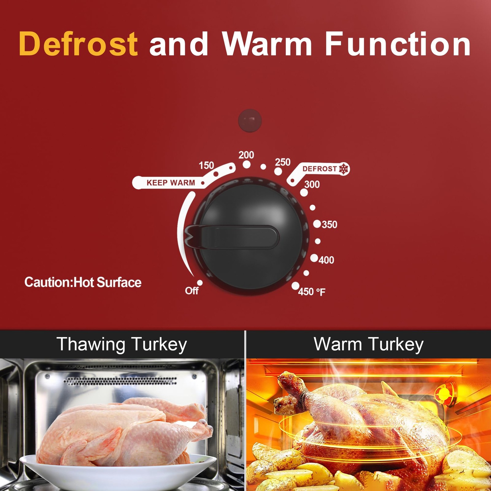 Sunvivipro Roaster Oven Electric Roaster Oven Viewing Lid Large Roaster