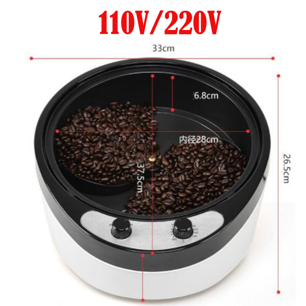 NEW 220V/110V Coffee Bean Roaster 800g Capacity Coffee Roasting Baking Machine
