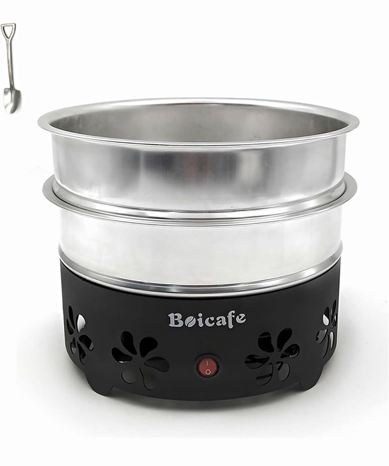 Boicafe Air Coffee Bean Roaster 1200W 120g Stainless Steel 110V Spoon