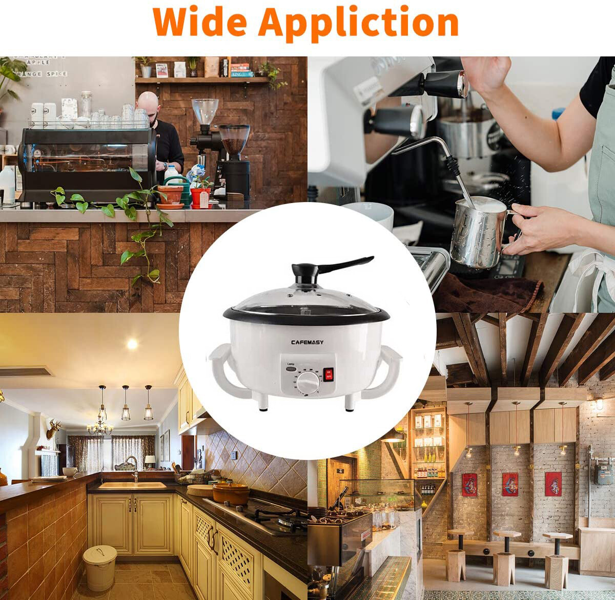 750g Home Electric Coffee Bean Roasting Baking Machine 110V Coffee Roaster New