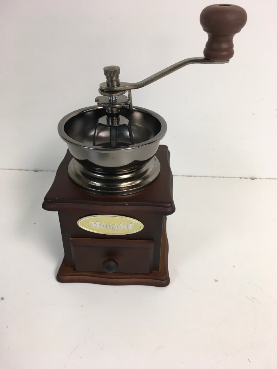 Mongdio Manual Coffee Grinder, Retro Hand Coffee Bean Grinder, Stain (P24031785)