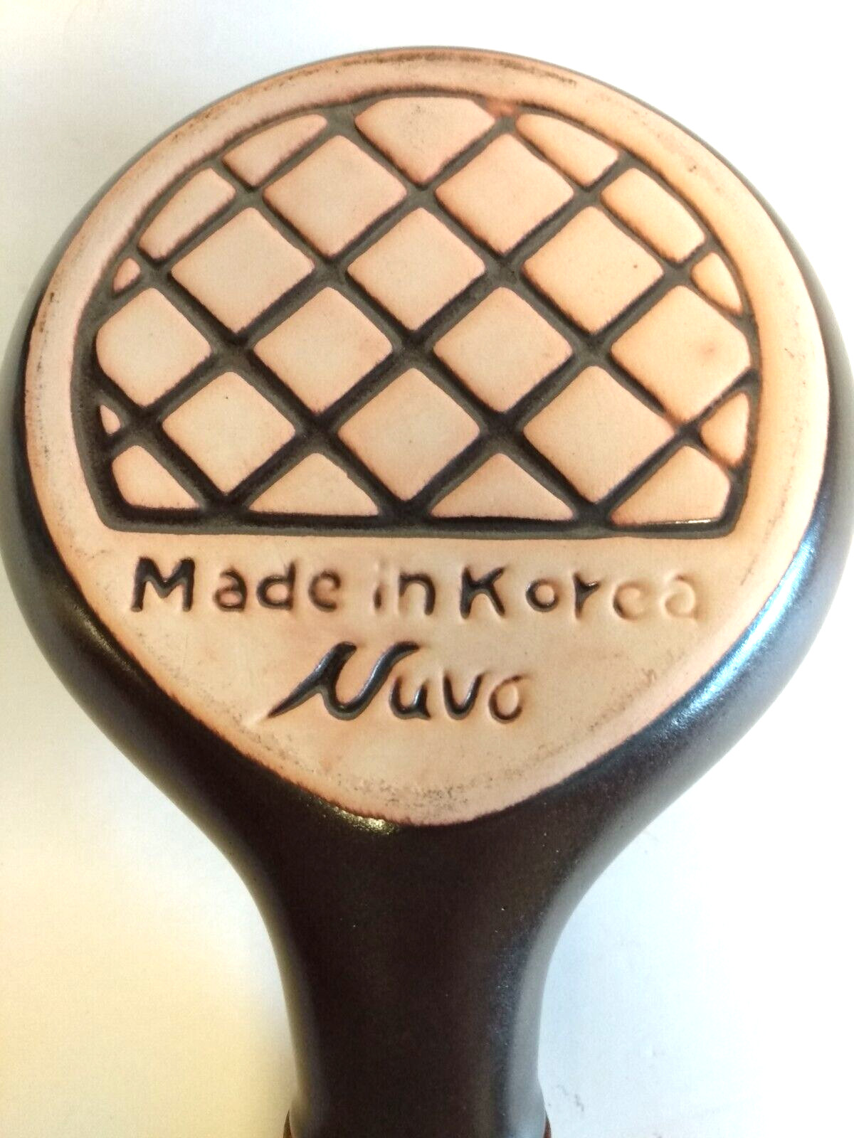 Nuvo Eco Ceramic Handy Coffee Bean Roaster Brown Leather Strap Handle Korea
