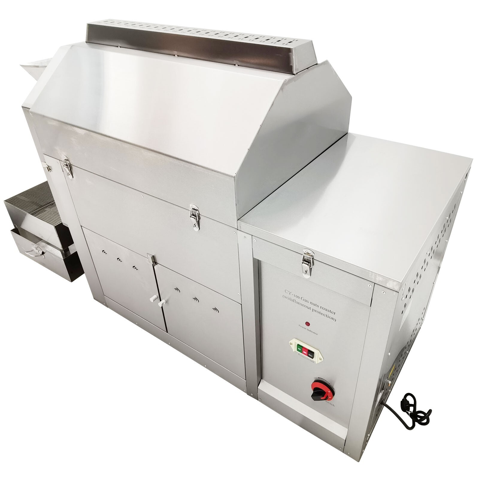 220V Auto Commercial Coffee Roaster Nuts Bean Roasting Machine 280W