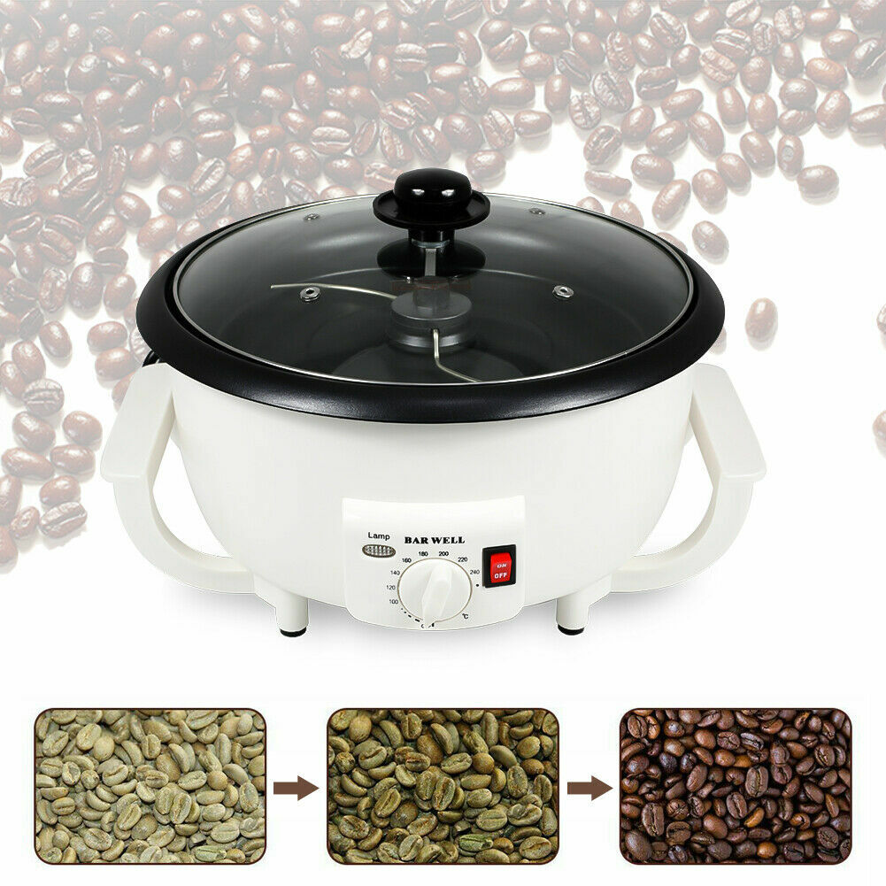 110V 1200W Home Use Electric Coffee Bean Roaster Machine Coffee Beans Baker US