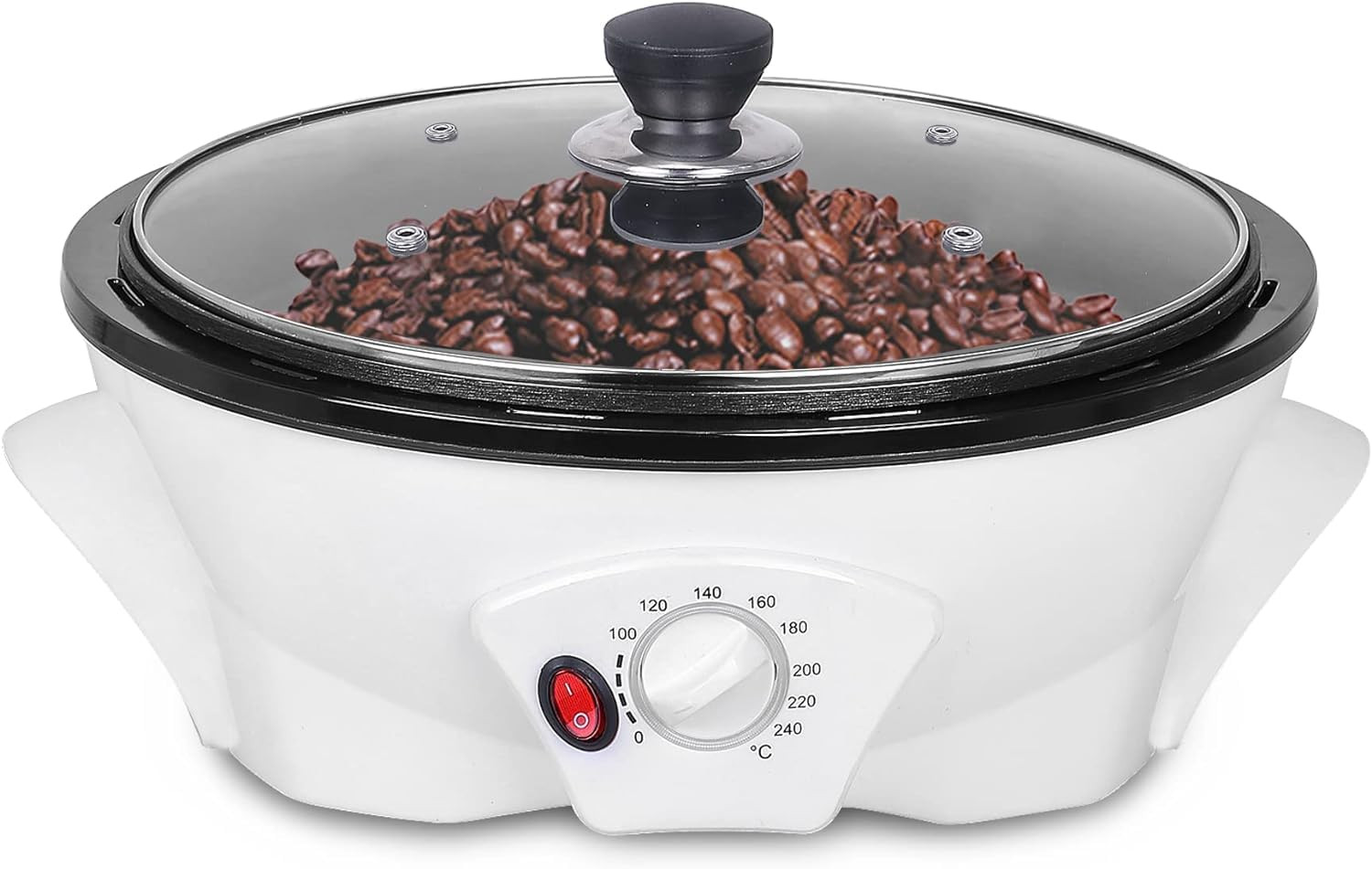 Electric Coffee Bean Roaster for Home Use 1.1Lb Capacity Temperature Control (0-
