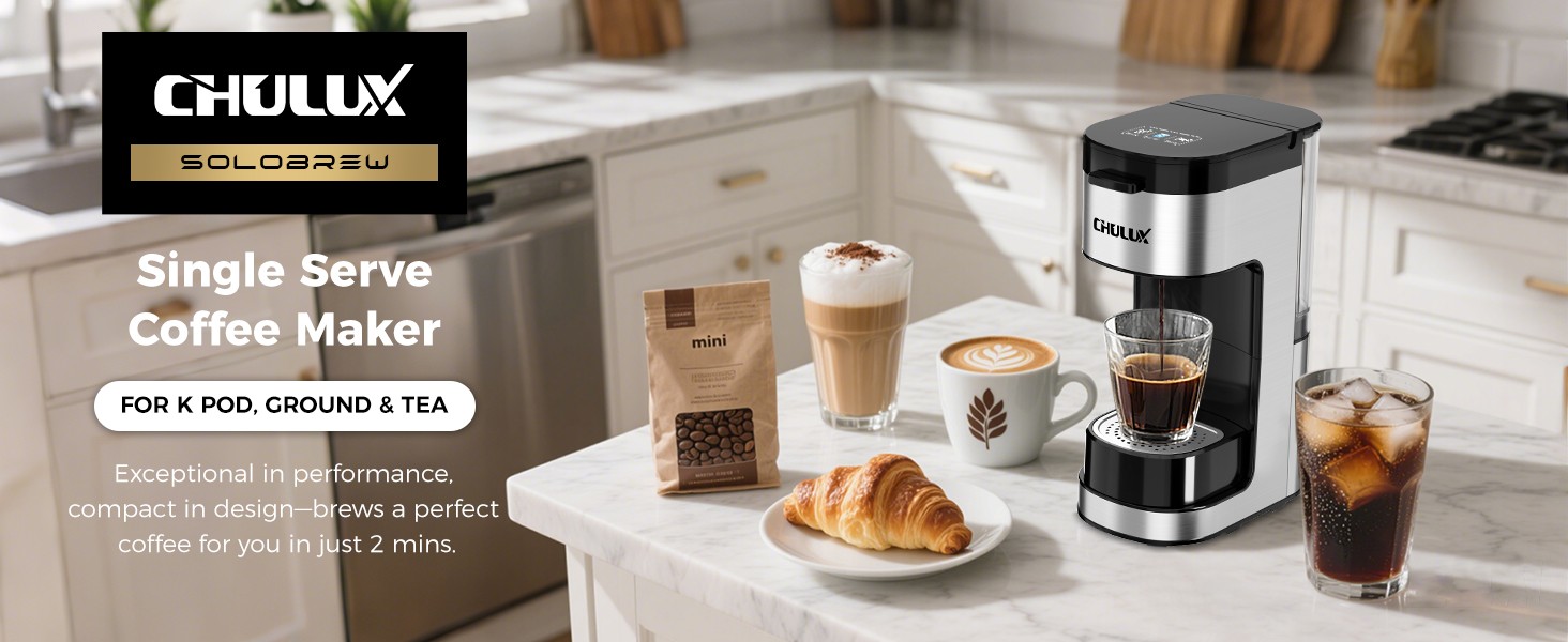 SoloBrew Single Serve Coffee Maker, for K Cup and Ground, 3 Brew