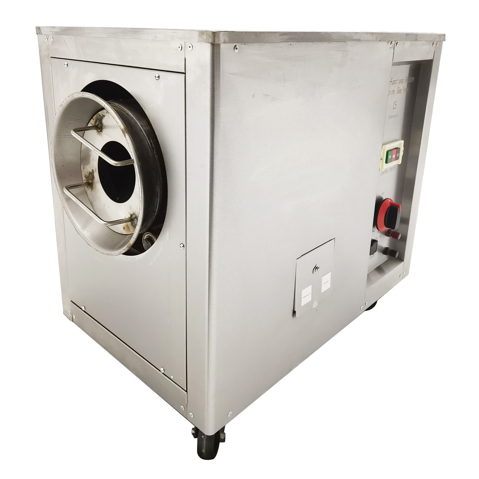 110V Full-automatic Commercial Coffee Bean Nut Roaster Drum Frying Machine