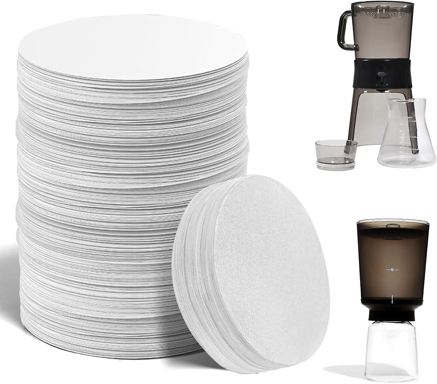 Coffee s patible with Cold Brew Coffee Maker, 500 Pcs White