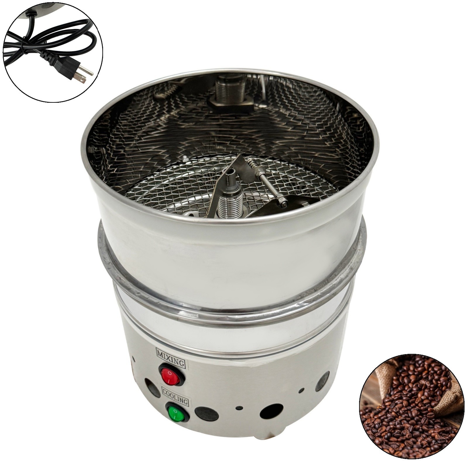 Electric Coffee Bean Roasting Cooling Plate 110V Coffee Bean Cooler 800g