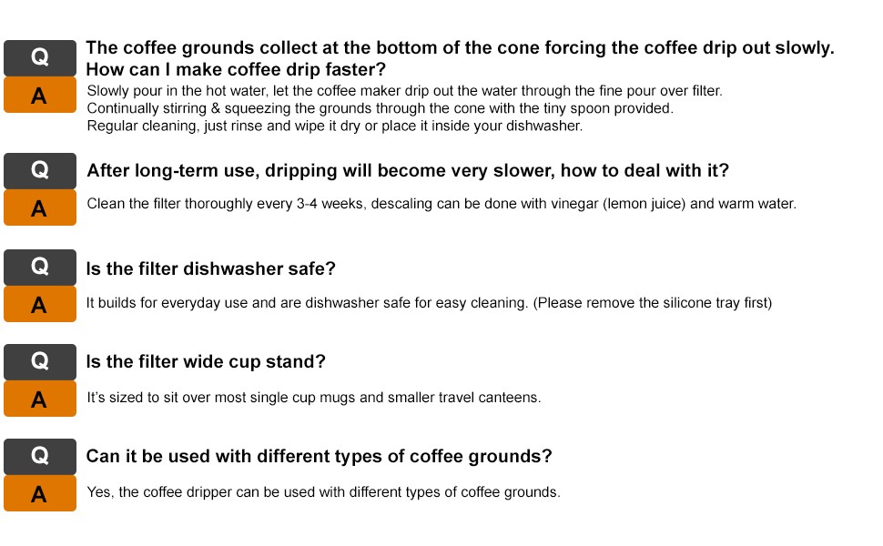 Pour Over Coffee Dripper, Stainl Steel Coffee , Metal