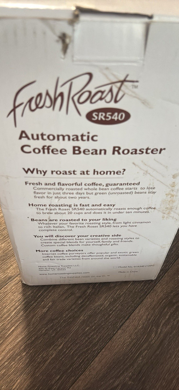 Fresh Roast SR-540 Automatic Coffee Bean Roaster