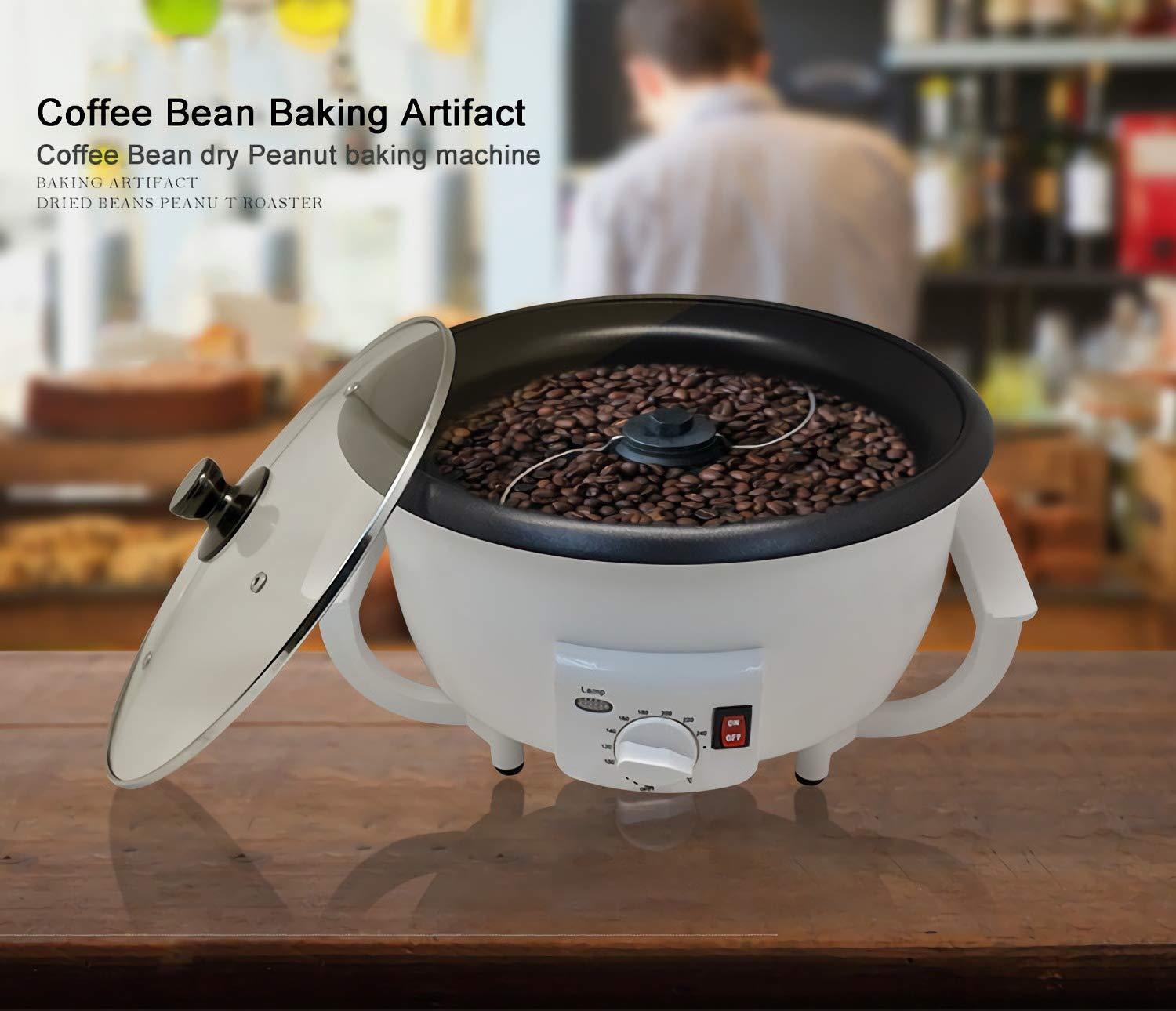 Coffee Bean Roaster Durable Bean Baking Roasting Machine Home Coffee Shop 110V