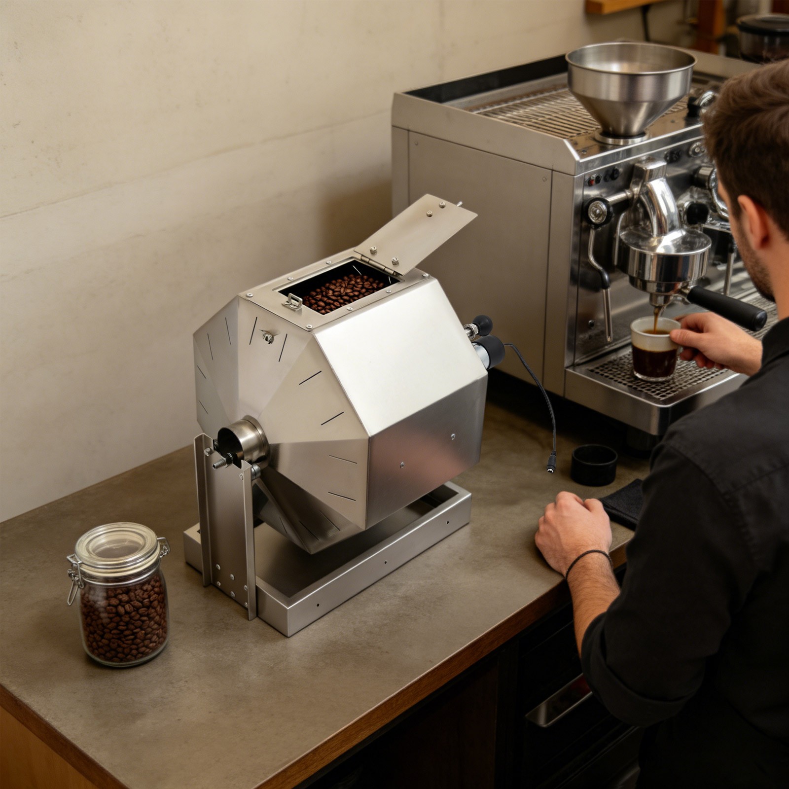 Coffee Bean Roaster Automatic Coffee Roaster Machine Peanut Roaster